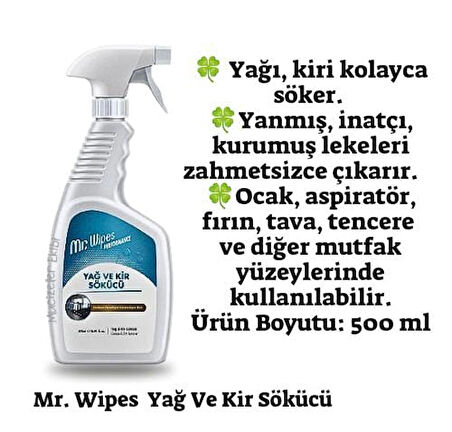 Mr wipes süper temizşik seti 5'li hediyeli