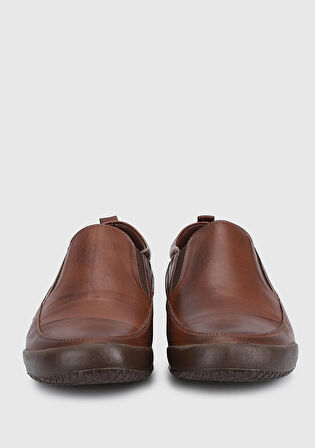 Kahve Deri Erkek Slip-On