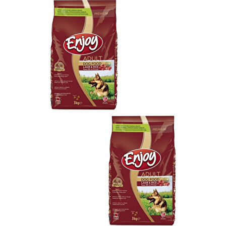Kuzulu & Pirinçli Yetişkin Köpek Maması 3 kg - 2 Adet