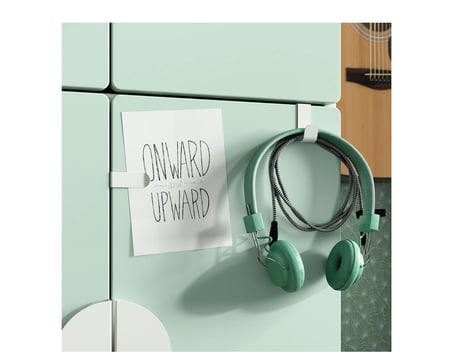 IKEA LÄTTHET kanca ve klips , beyaz, 2 adet 