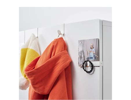 IKEA LÄTTHET kanca ve klips , beyaz, 2 adet 