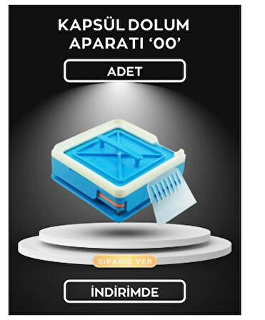 Kapsül Dolum Aparatı 00 NUMARA 100 Delikli Kapsül Dolgu Kapsül Dolum Makinesi