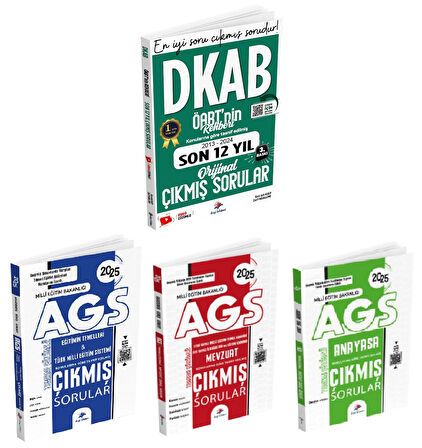 Dizgi Kitap 2025 ÖABT Din Kültürü + AGS Eğitimin Temelleri + Mevzuat + Anayasa Çıkmış 4 lü Set