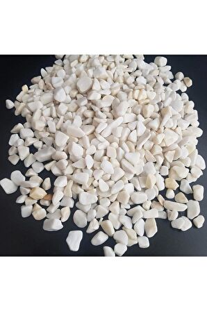 Dolomit Taş 3 Kg 1-2 Cm Beyaz Dere Taşı Çakıl Taşı Bahçe Süs Taşı