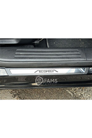 Fiat Egea Krom Kapı Eşik Koruması 4 Parça 2015> Hb