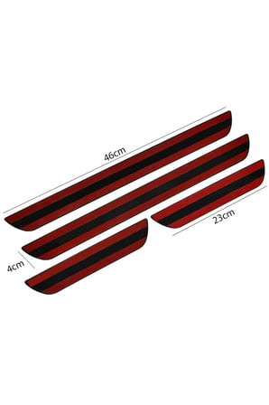 Honda Civic 3D Krom + ABS Kapı Eşiği Koruma Sport Line 2001-2020 arası 4 Prç. P. Çelik (Taşlı)