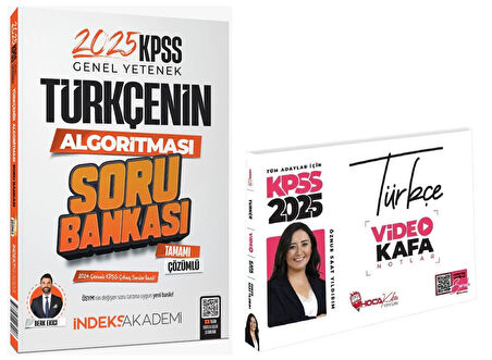 Hoca Kafası + İndeks 2025 KPSS Türkçe Video Kafa Notlar + Soru Bankası 2 li Set Öznur Saat Yıldırım