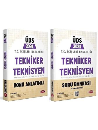 Data 2024 ÜDS İçişleri Bakanlığı Tekniker Teknisyen Konu + Soru Bankası 2 li Set Data Yayınları