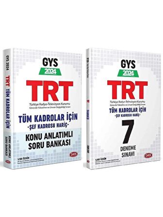 Data 2024 GYS TRT Tüm Kadrolar İçin Konu Soru + Deneme 2 li Set Görevde Yükselme Data Yayınları