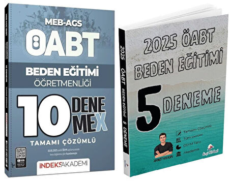Dizgi Kitap + İndeks 2025 ÖABT MEB-AGS Beden Eğitimi Öğretmenliği 5+10 Deneme 2 li Set - Ahmet Kalkan Dizgi Kitap + İndeks Akademi Yayınları
