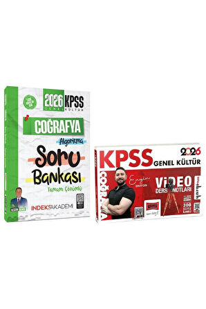 Yargı + İndeks 2026 KPSS Coğrafya Video Ders Notları + Soru Bankası 2 li Set - Engin Eraydın 
