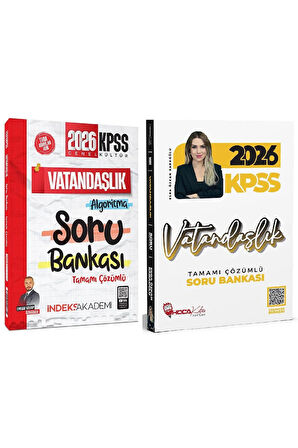 Hoca Kafası + İndeks 2026 KPSS Vatandaşlık Soru Bankası 2 li Set - Esra Özkan Karaoğlu Hoca Kafası +