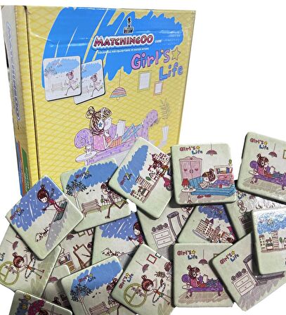 Matchingoo Eşleştirme Ve Hafıza Kartları: Girl's Life