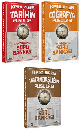 CBA Yayınları 2026 KPSS Tarih + Coğrafya + Vatandaşlık Pusulası Soru Bankası 3 lü 