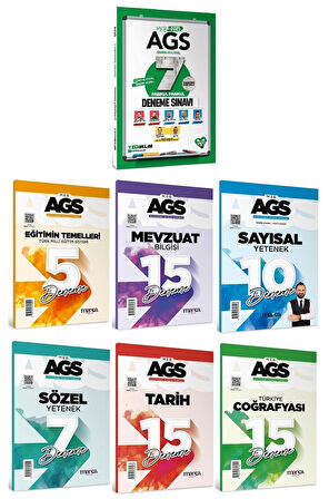 Yediiklim + Marka 2025 MEB-AGS Tüm Dersler 7+67 Deneme 7 li Set Yediiklim + Marka Yayınları