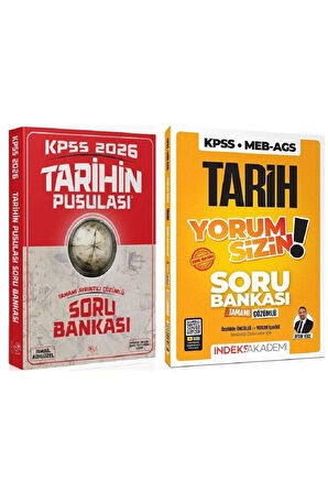 CBA + İndeks 2026 KPSS Tarihin Pusulası + Yorum Sizin Soru Bankası 2 li Set - İsmail Adıgüzel, Aydın