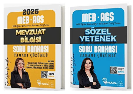 Hoca Kafası 2025 MEB-AGS Mevzuat Bilgisi + Sözel Yetenek Soru Bankası 2 li Set