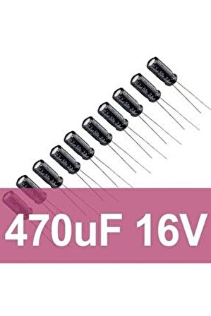 5 adet 470 uF 16V Kondansatör
