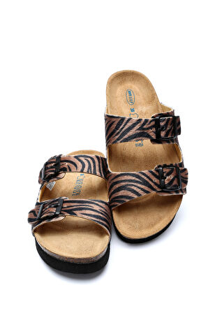 10260 Ch-Kifidis Soft Step Kadın Çift Bantlı Mantar Terlik 36-42