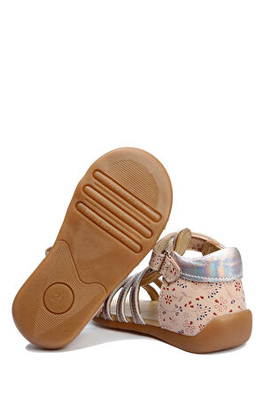 GA23008 Kifidis-Kids Kız Çocuk Deri Sandalet 19-23