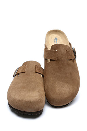 K13789SK Kifidis Soft Step Kadın Süet Deri Sabo Mantar Terlik 36-41