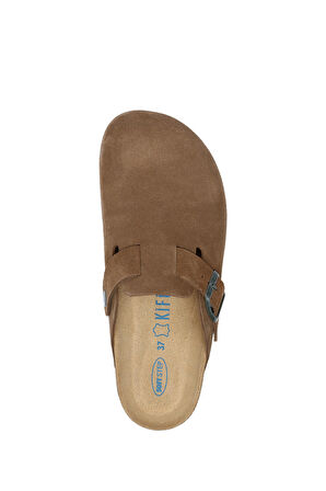 K13789SK Kifidis Soft Step Kadın Süet Deri Sabo Mantar Terlik 36-41