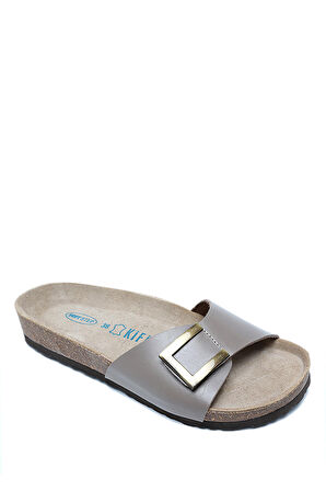 K10280DK Kifidis Soft Step Kadın Deri Mantar Terlik 36-41
