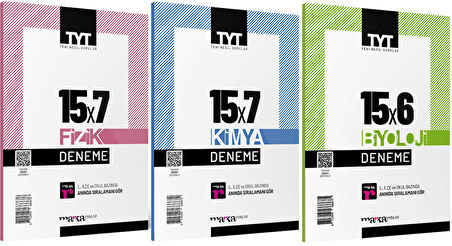 Marka YKS TYT Fizik+Kimya+Biyoloji Deneme 3 lü Set Marka Yayınları
