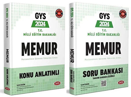 Data 2024 GYS MEB Memur Konu + Soru 2 li Set Görevde Yükselme Data Yayınları