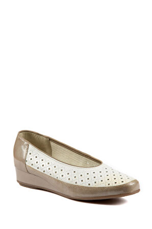 35037 Ara Shoes Kadın Dolgu Topuk Deri Ayakkabı 3-8,5