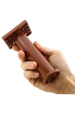 6'lı 15 cm Ceviz Koltuk Ayağı Seti 4 Normal 2 Orta Destek Ayağ 15 cm 6’lı Koltuk Kanepe Ayağı Seti