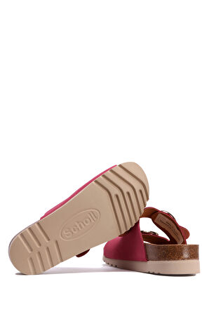 29319 Scholl Malibu 2 Staps Kadın Çift Bantlı Tokalı Mantar Terlik 36-40