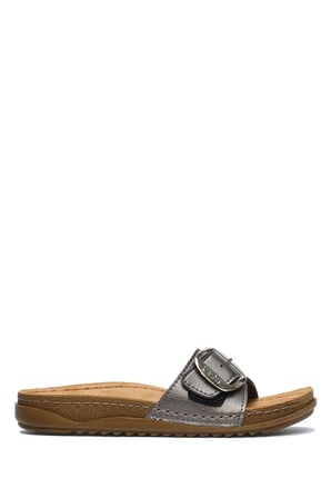 SIB213610 Kifidis-Natura Kadın Anatomik Deri Terlik 36-40 -BT