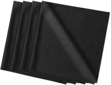 4 Adet Büyük Boy XXL Mikrofiber Gözlük Tablet Telefon Temizleme Mendili 40*40 Cm