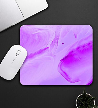 Mor Renk Dalga Geçişli Mouse Pad 23x19cm Fare Altlığı Kaydırmaz Taban De594