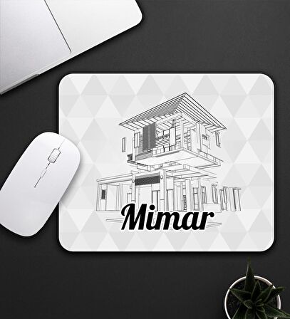 Mimarlara Özel Tasarım Mouse Pad 23x19cm Fare Altlığı Kaydırmaz Taban De602