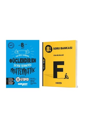 8.SINIF MATEMATİK GÜÇLENDİREN SORU BANKASI + 8.SINIF HIZ FEN BİLİMLERİ SORU BANKASI