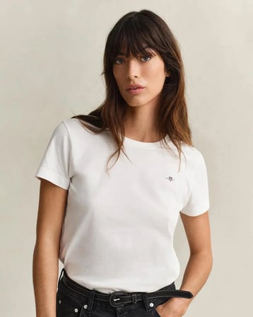 Gant Logo Nakışlı Kadın T-shirt