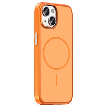 Gpack İphone 15 Kılıf Lora Sert PC Magsafe Kablosuz Şarj Özellikli