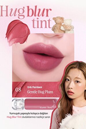Hafif ve Köpüksü Dokusuyla Pürüzsüz Görünüm Sunan Tint CLIO Hug Blur Tint (008 Gentle Hug Plum)