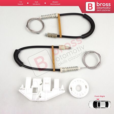 Peugeot 406 8B 8E/F 1995-2004 4/5 Kapı 9222F4 İçin Ön Sağ Kapı Cam Kriko Tamir Seti