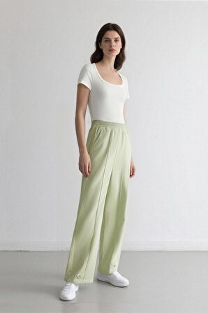 DeFacto Keten Karışımlı Basic Düz Harem Pantolon B7506AX24SPGN1156