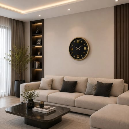 Bronze Prestij 52 x 52 Cm Duvar Saati iegxx
