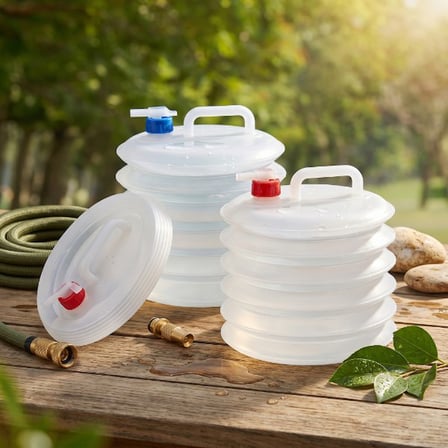 Özel Seri Kamp Karavan Musluklu Katlanır Su Bidonu 10 Litre Seyahat Ürünü Hafta Sonu Yolculuk Eşyası