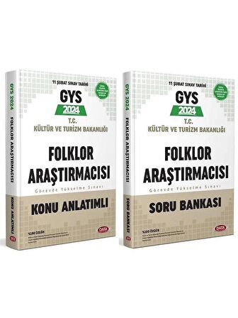 Data 2024 GYS Kültür ve Turizm Bakanlığı Folklor Araştırmacısı Konu + Soru Bankası 2 li Set Data