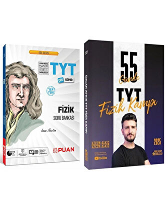 Parlayan Projeler 2025 TYT 55 Günde Fizik Kampı ve Puan TYT Fizik Soru Güç Serisi 2 li Set