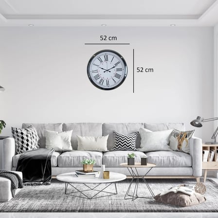 Krom Roma 52 x 52 Cm Duvar Saati iegxx