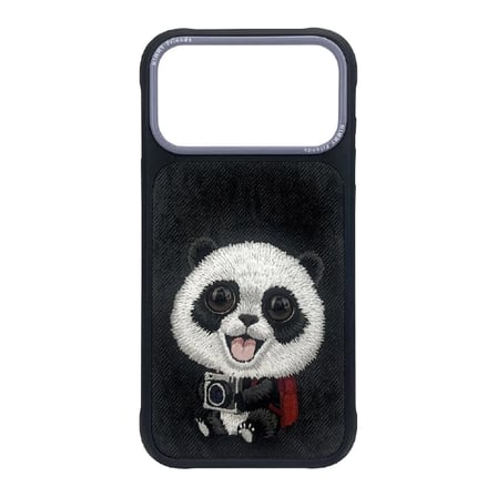 Koruma Kapağı Günlük Kullanım Stil Sahibi iPhone 17 Pro / 18 Pro Uyumlu 3D Göz Panda Kılıf