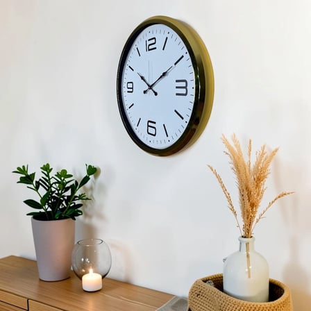 Gold Modern Tasarım 52 Cm Metal Duvar Saati iegxx