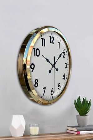 Gold Standart 52 Cm Metal Zarif Duvar Saati iegxx